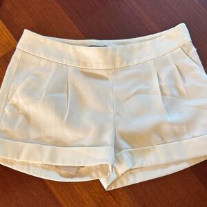 Express Cream High Waist Women's Shorts